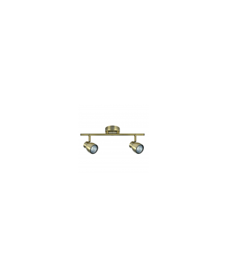 Regleta Chacho 2xgu10 Cuero 14x36,5x8,5 Cm