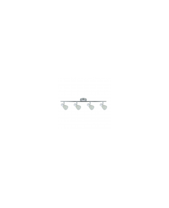 Regleta Cholo 4xe14 Blanco/cromo  16x69,5x10 Cm
