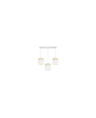 Regleta Kandy 3xe27 Natural/blanco Regx68x19 Cm