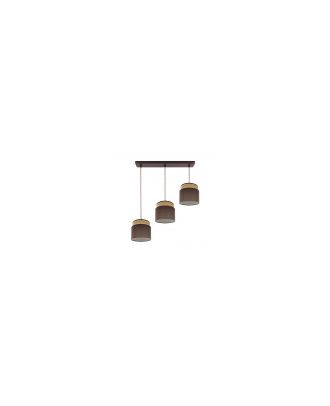 Regleta Kandy 3xe27 Natural/marron Regx68x19 Cm