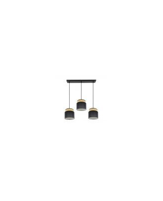 Regleta Kandy 3xe27 Natural/negro Regx68x19 Cm