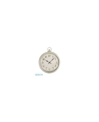 Reloj De Pared Epoca Blanco 41x35x5cm Mov.continuo