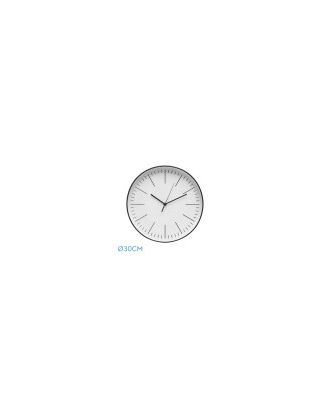 Reloj De Pared Hera Negro 30d Movimiento Continuo
