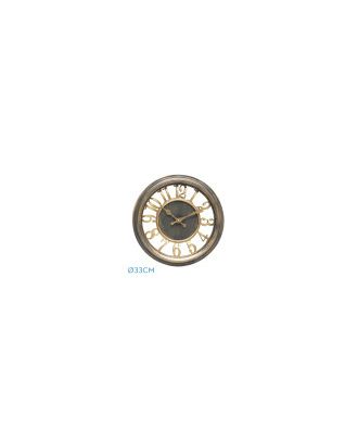 Reloj De Pared Limbo Cuero envejecido 33d Mov.continuo
