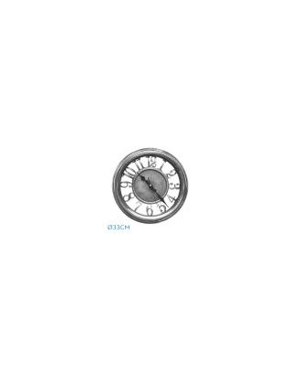 Reloj De Pared Limbo Negro / Plata  33d Mov.continuo
