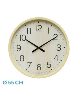 Reloj De Pared Manilva Haya 55x55x4 Cm Movimiento Continuo