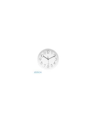 Reloj De Pared Minuto Blanco 25d Mov.continuo