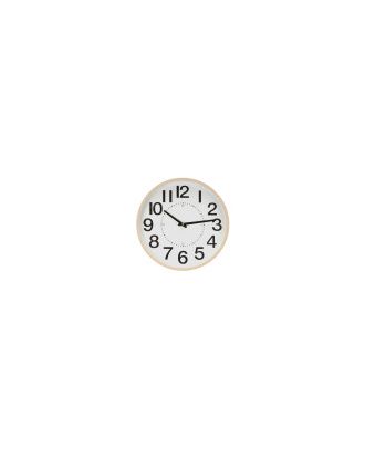Reloj De Pared Pipo Madera/beis 35d Mov.continuo