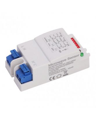 Sensor Movimiento Y Luz Detector Ip20 Blanco 3,6x7,8x2,5 Cm 360º Alcance De 2 A 8 M