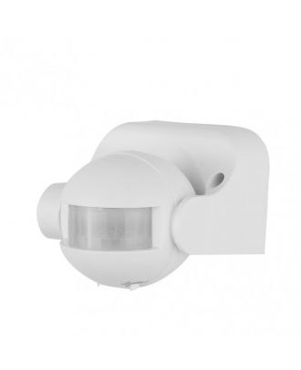 Sensor Movimiento Detector Ip44 Blanco 8x8,5x11cm  360º Alcance Hasta 12 M