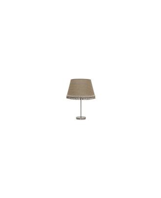 Sobremesa Alto Ada 1xe27 Cuero/arena 63x35x35 Cm