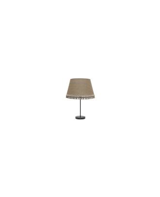 Sobremesa Alto Ada 1xe27 Negro/arena 63x35x35 Cm
