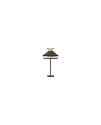 Sobremesa Alto Fabrizio 1xe27 Natural/verde Botella 61x30x30 Cm