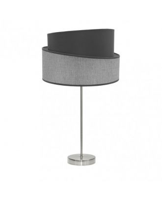 Sobremesa Alto Hara 1xe27 Niquel/gris 66x35x35 Cm