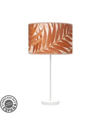 Sobremesa Alto Moda 1xe27 Blanc/hoja Caldera 63x30 X30 Cm