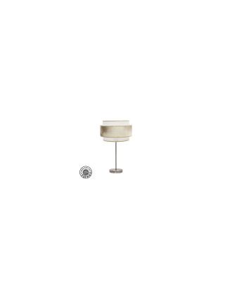 Sobremesa Alto Nepal 1xe27 Cuero/blanco/oro 60x30x30 Cm