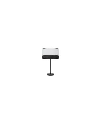 Sobremesa Alto Olga 1xe27 Negro/blanco-mad.negra 62x30x30 Cm