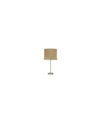 Sobremesa Alto Sibila 1xe27 Cuero/arena 62x30x30 Cm