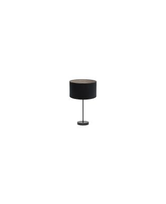 Sobremesa Alto Tania 1xe27 Negro/negro-madera Gris 62x30x30 Cm