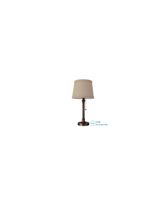 Sobremesa Big Ben 1xe27 Marron 50x26x26 Cm Puerto Usb