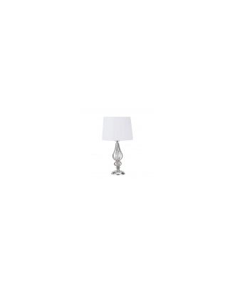 Sobremesa Cebrano 1xe27 Cromo C/pant Blanca 30x30x55 Cm