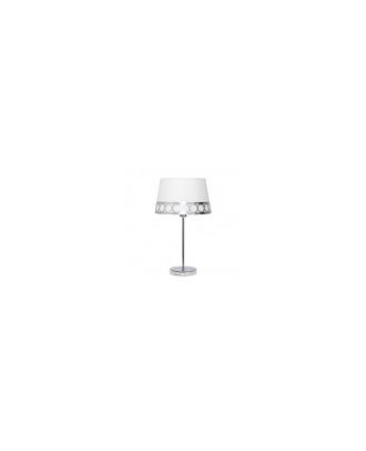 Sobremesa Dalia 1xe14 Blanco/plata 44x25x25 Cm