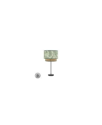 Sobremesa Grande Congo 1xe27 Negro/verde-natural 64x30x30 Cm