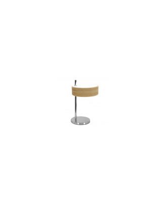 Sobremesa Haiti 1xe14 Cromo/Madera Clara 37x22x26 Cm