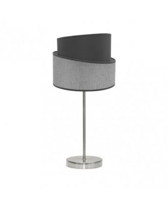 Sobremesa Hara 1xe14 Niquel/gris 45x18x18 Cm