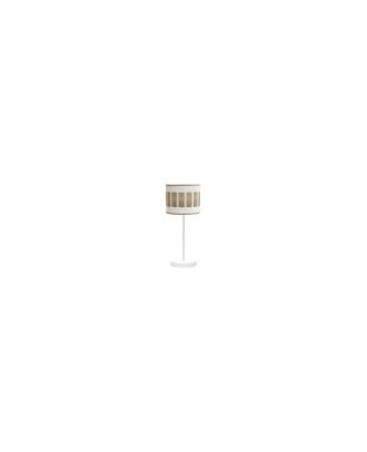 Sobremesa Ivanna 1xe14 Blanco/blanco-madera Clara 43x17x17 Cm