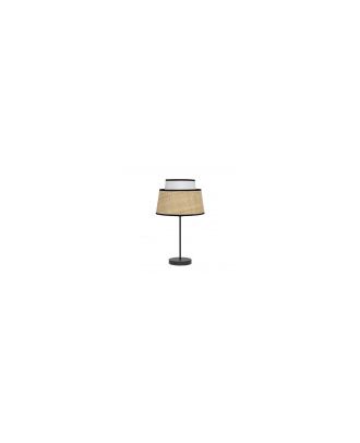 Sobremesa Jia 1xe14 Natural/blanco 40x20x20 Cm