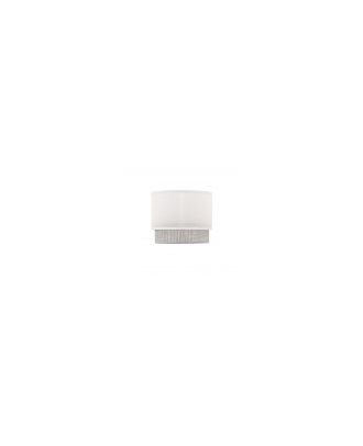 Pantalla sobremesa Kenya E14 Blanco/gris 18Dx16dx15h