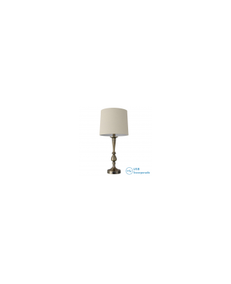 Sobremesa Khalifa 1xe27 Cuero 60´5x28x28 Cm Puerto Usb
