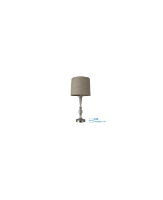 Sobremesa Khalifa 1xe27 Niquel 60´5x28x28 Cm Puerto Usb