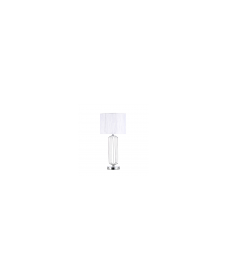 Sobremesa Mansonia 1xe27 Cromo C/pant Blanca  66x30x30 Cm