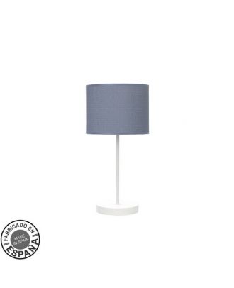 Sobremesa Moda 1xe14 Blanco/azul 42x17x17cm