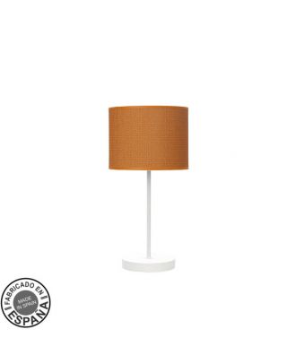 Sobremesa Moda 1xe14 Blanco/naranja 42x17x17cm