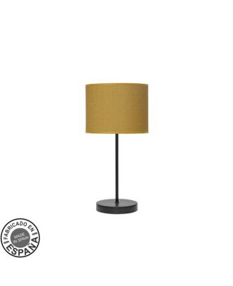 Sobremesa Moda 1xe14 Negro/amarillo 42x17x17cm