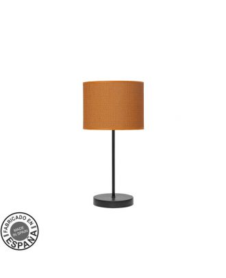 Sobremesa Moda 1xe14 Negro/naranja 42x17x17cm