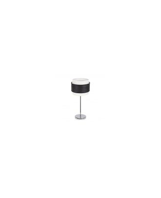 Sobremesa Myriam 1xe14 Cromo/Madera Negra 47x18x18 cm