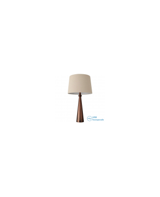 Sobremesa Pearl 1xe27 Marron 61x33x33 Cm Puerto Usb