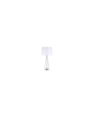 Sobremesa Robina 1xe27 Cromo C/pant Blanca  62x30x30 Cm