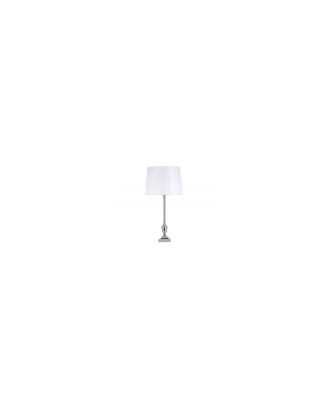Sobremesa Roble 1xe27 Cromo C/pant Blanca 60.5x30x30 Cm