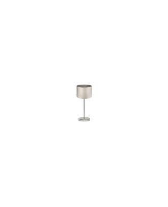 Sobremesa Tania 1xe14 Niquel/madera Gris 42x17x17 Cm