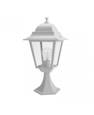 Sobremuro Exterior Aluminio Spica1xe27 Blanco Ip44  46x21,5x21,5 Cm