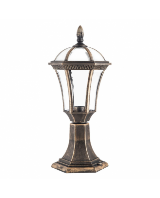 Sobremuro Exterior Comino 1xe27 Oro Viejo Ip44 Policarbonato 47,6x17,6x17,6 Cm