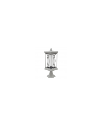 Sobremuro Grand. Exterior Garden 1xe27 Plata47x16,5d