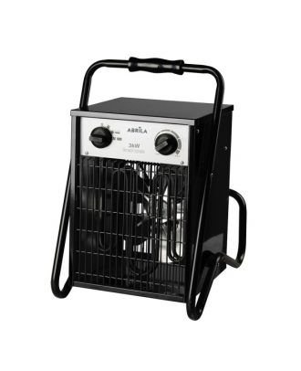 Termoventilador Industrial Simeon 3000w Negro 2potencias Ip24 Termost.reg.44x32x30 Cm