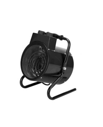 Termoventilador Industrial Zenon 3000w Negro 2potencias Ip24 Termostato Reg.33x24x22,5 Cm