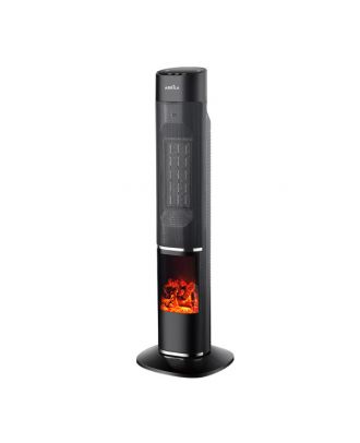 Termoventilador Vert.ceramico Melodia 2000w Negro C/remoto 2potencias3funciones Term.oscilante,antivuelco 78,3x24,6x24,5